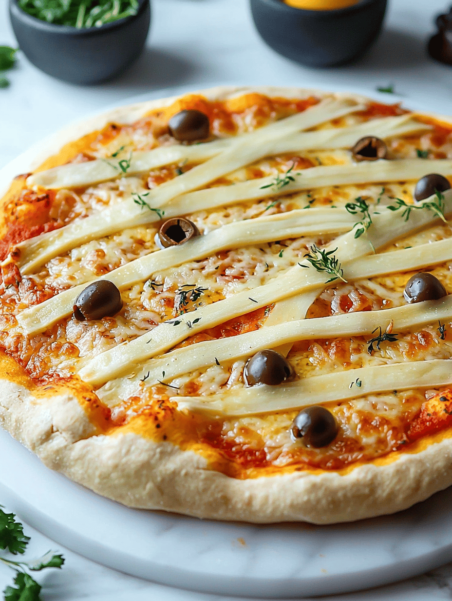 Spooky Snack Alert: Halloween Mummy Pizza Magic