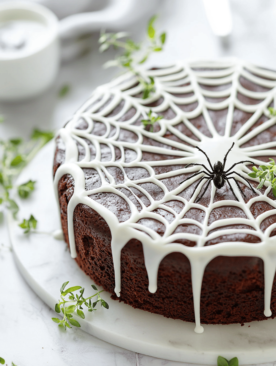 Spooky Elegance: How to Make a Mesmerizing Halloween Spider Web Cake