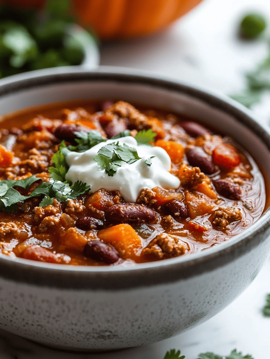 Autumn’s Secret: Slow Cooker Pumpkin-Chili with a Twist