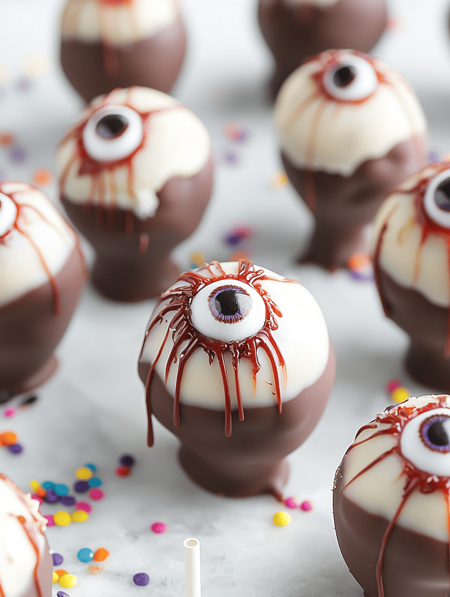 Spooky Delight: Halloween Monster Eyeball Cake Pops