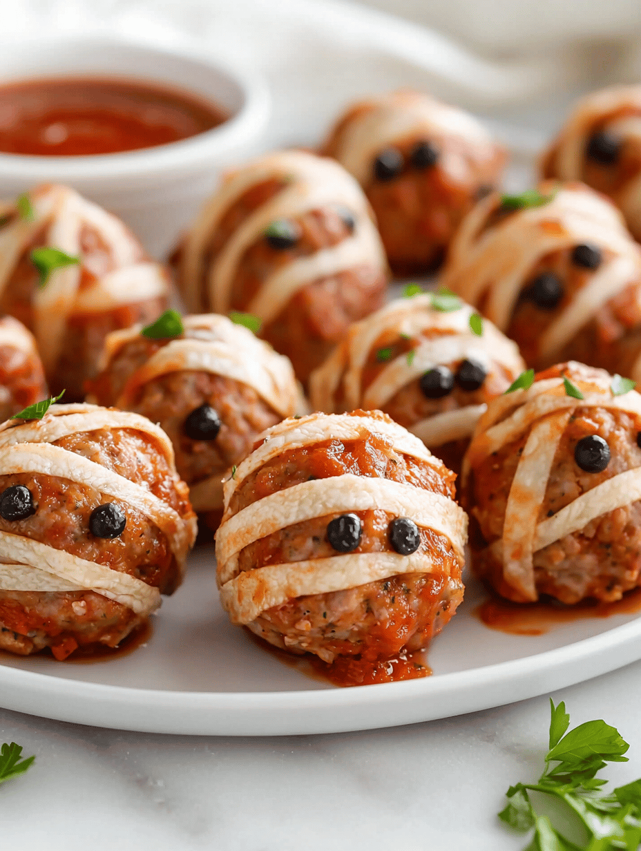 Spooky & Scrumptious: Halloween Mummy Meatballs
