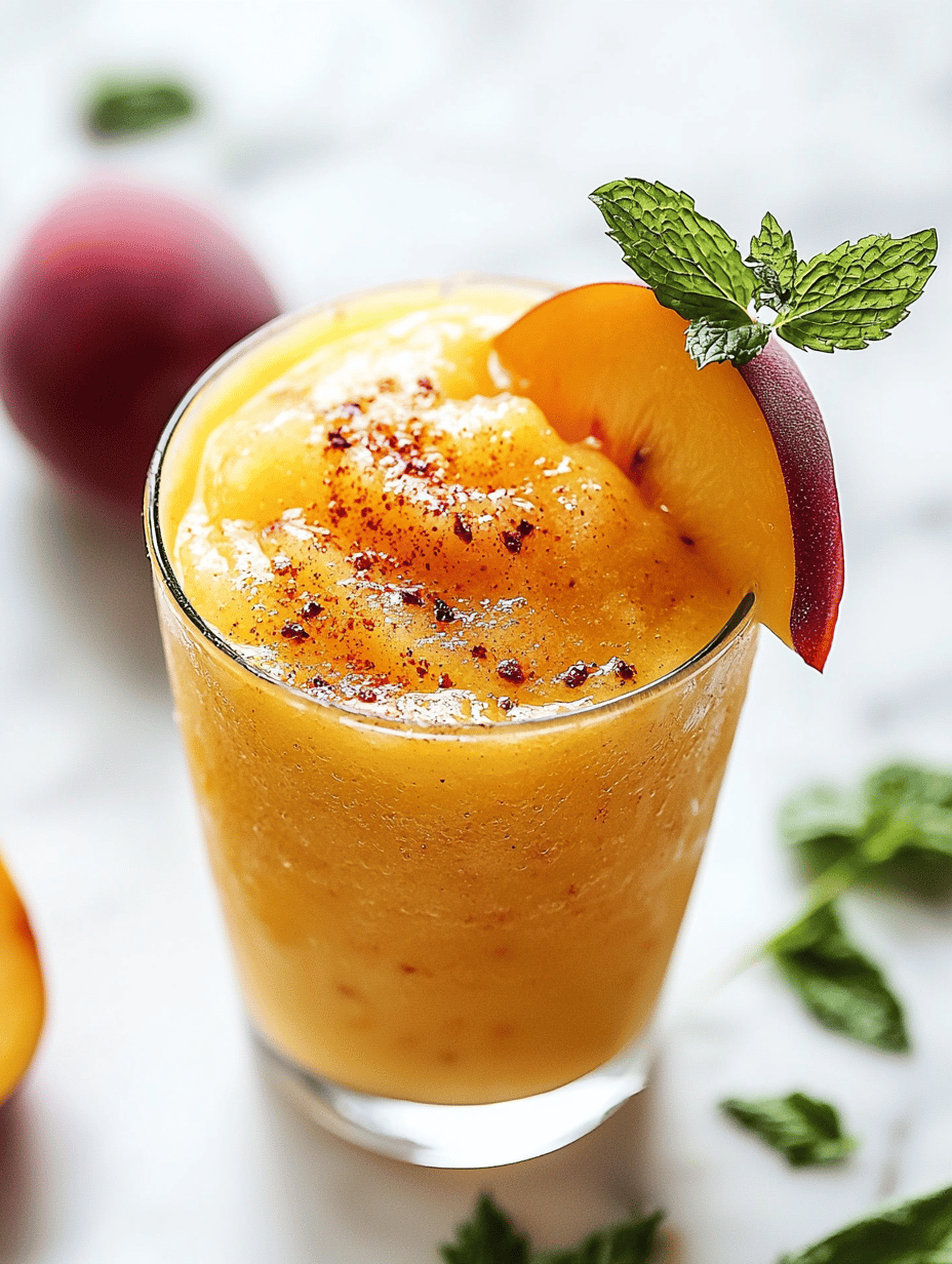 The Unexpected Charm of Spicy Peach Slushie