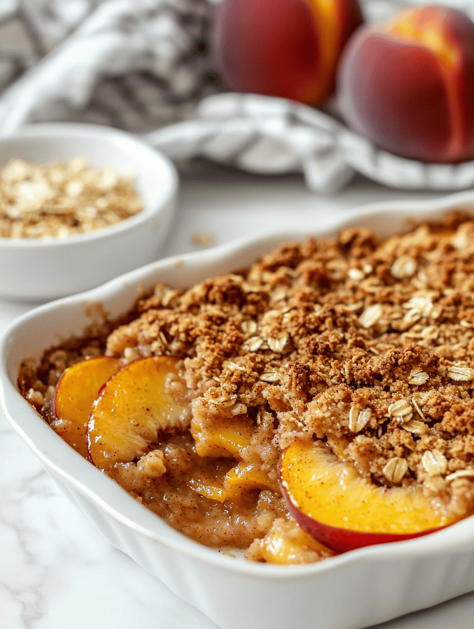 Peach Crisp That’s Unapologetically Cozy and Irresistible