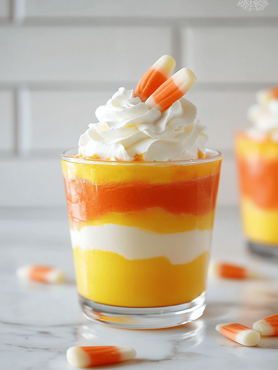 Spooky Sweetness: Halloween Candy Corn Parfaits That Spark Nostalgia