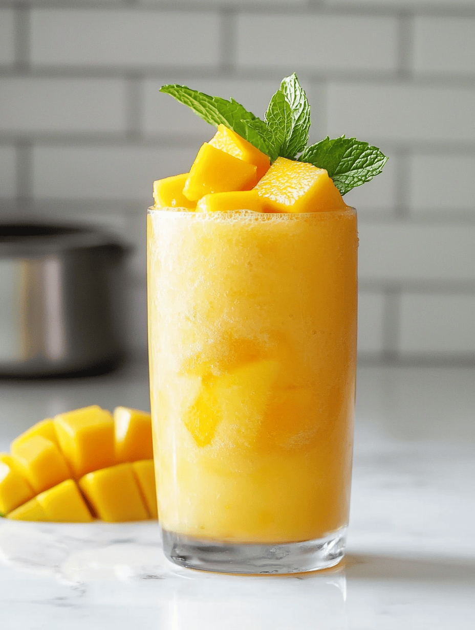 Mango Slushie Magic: A Cool Escape from Ordinary