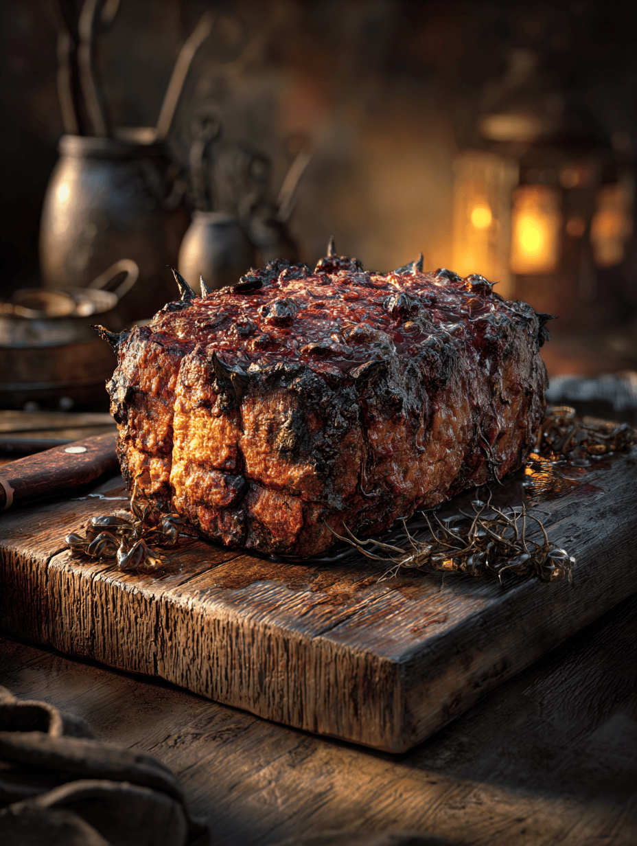 Monster Meatloaf: A Chewy, Charred, and Slightly Spooky Feast