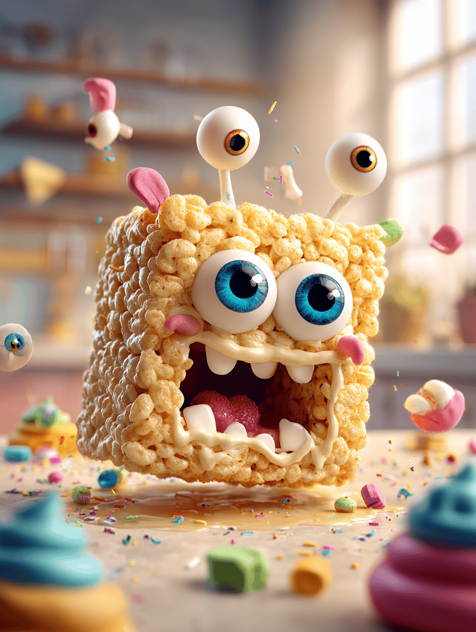 Monster Rice Krispie Treats: A Whimsical Take on a Childhood Classic