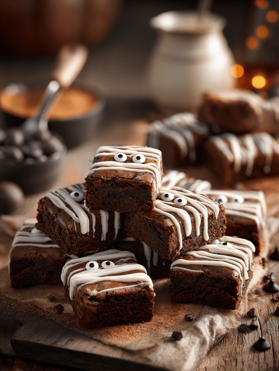 Mummy Brownies: A Nostalgic Spin on Classic Comforts