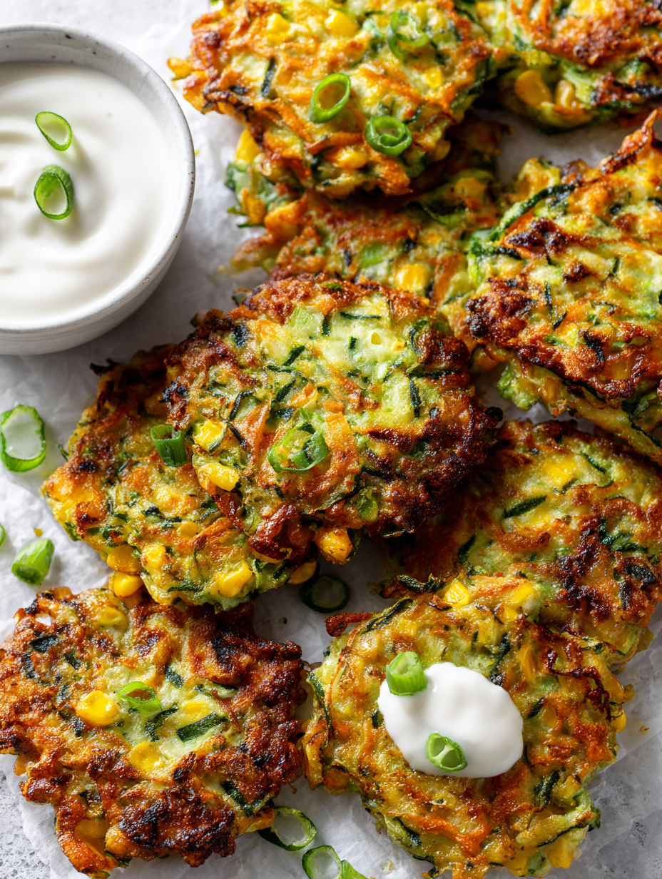 Mixed Vegetable Fritters Recipe