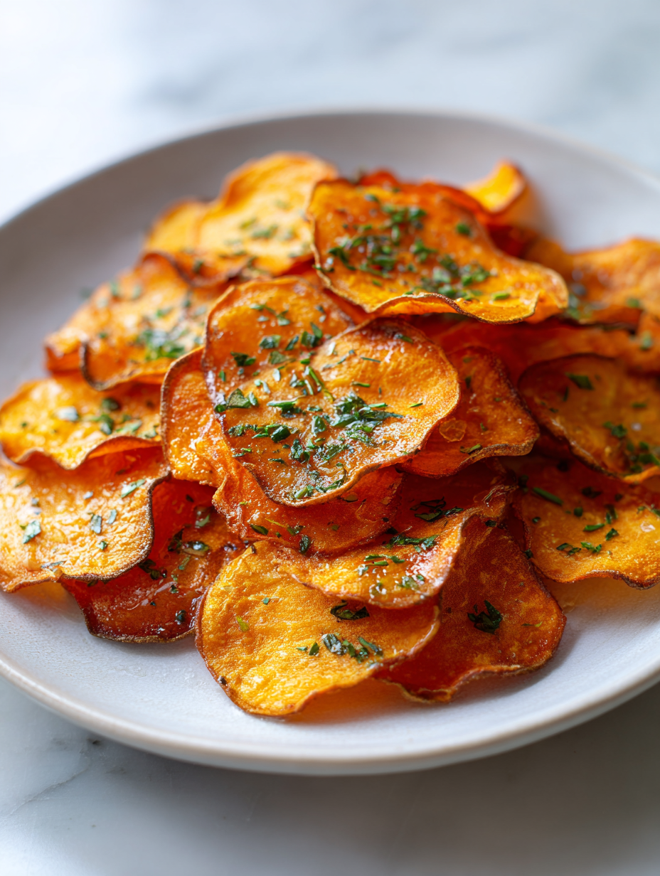 Baked Sweet Potato Chips Recipe