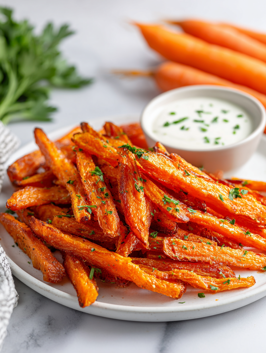 Baked Carrot Fries Recipe