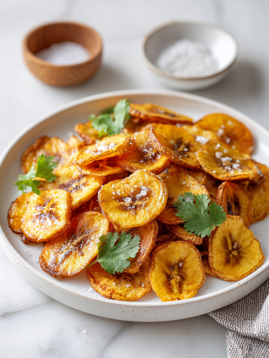 Baked Plantain Chips Recipe